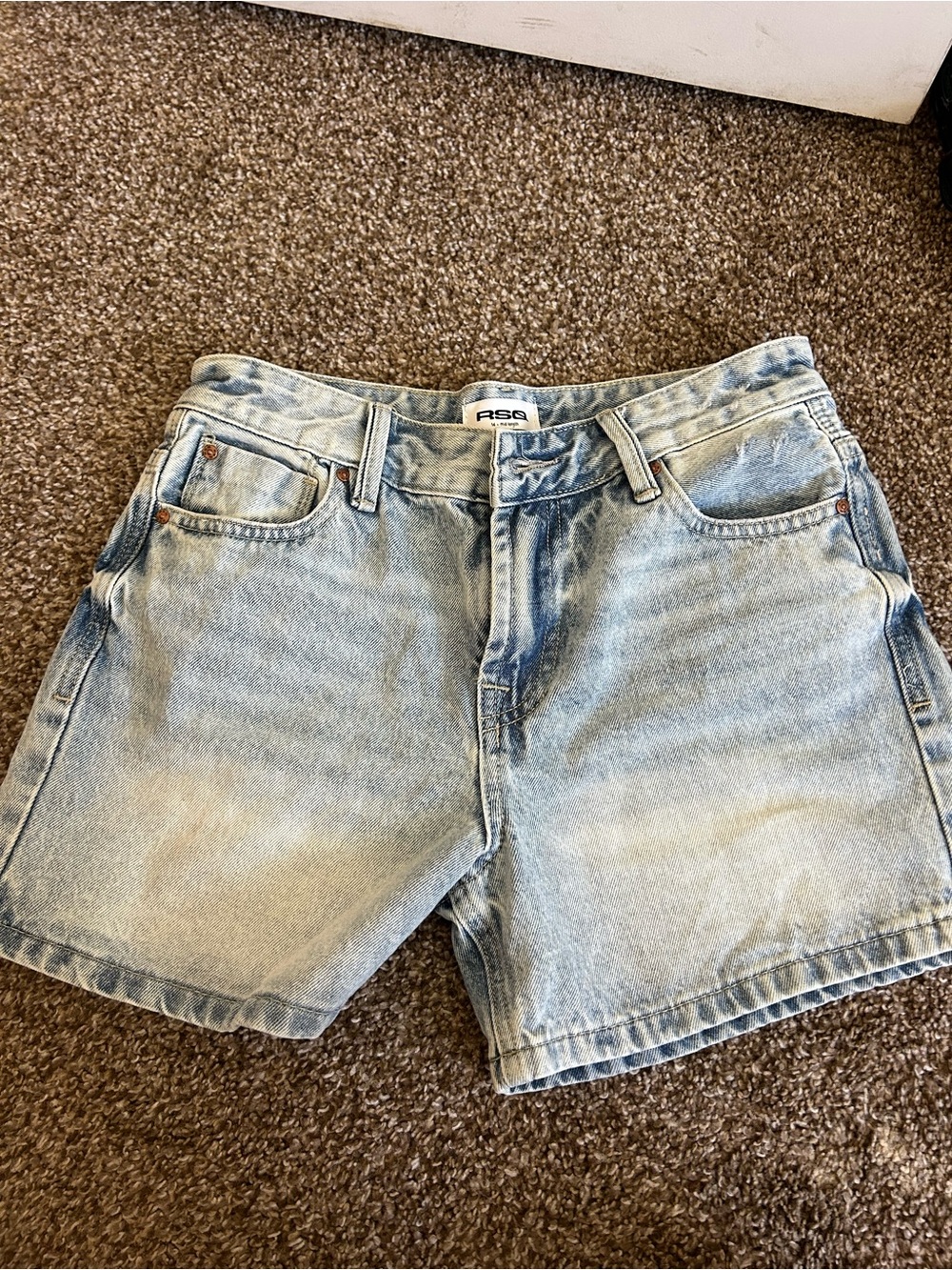 RSQ Vintage Light Wash High-Rise Denim Shorts